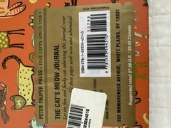 Peter Pauper Press The Cat’s Meow Journal Illustrated Plastic Cover Lined 20YO