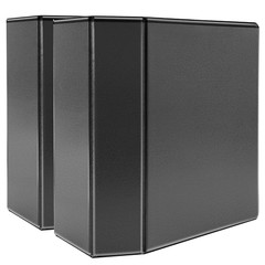 5 inch Heavy Duty D-Ring 3 Ring Binder Customizable View Cover 2-Pack