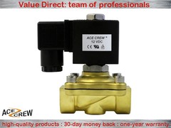 1/2 inch 12V DC Brass Electric Solenoid Valve NPT Gas Water Air Normally Closed