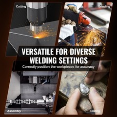 VEVOR 50KG Rotary Welding Positioner 0-90° Positioning Turntable Table 0.5-6RPM