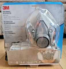 3M 6211P1 Dual Cartridge Paint Spray Respirator – NEW Factory Sealed