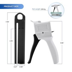 4:1/10:1 50ML Ratio Dispensing Gun kit Dental Impression Mixing Dispenser Gun