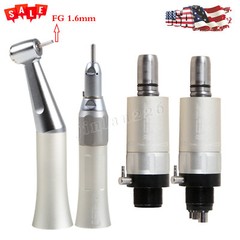 Dental 1:1 Slow Low Speed Handpiece Straight Contra Angle Air Motor /Kit 2H 4H