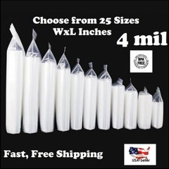 Top Lock Zip Seal Clear Reclosable 4-Mil Plastic Bags Jewelry Storage Baggies