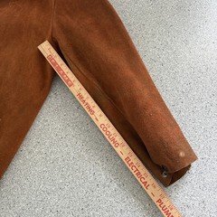 VTG Red Ram Leather Jacket Weld Pro Flame Resistant Mens L Made In USA Cowhide