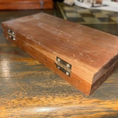 Craftsman Variable Depth Gauge Micrometer w/Wood Storage Box Case & Extra Gauges