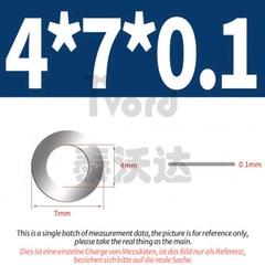 Shim Washers 0.1mm / 0.2mm / 0.3mm / 0.5mm Thick ID=3mm~40mm A2 Stainless Steel