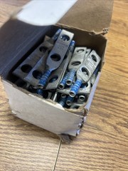 Box Of 50 Blue YA6C-2N LCN6-12 2 Hole Long Barrel Compression Lugs 6STR 1/2” NOS