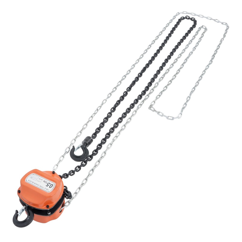 Chain Hoist 1/2 Ton (1100Lbs) Capacity 10FT Manual Hand Lift Chain Block Hoist