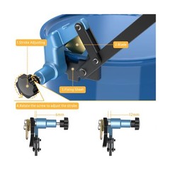 Drum Deheader with Plastic Hand Grip, for Steel Drums, No-Sparking Alloy Copp…
