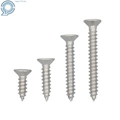 Phillips Flat Head Sheet Metal Screws, 550Piece 304 Stainless Steel Assortment