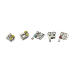 Dental Orthodontic Metal Brackets MIM Mini Braces Roth MBT 022 018 345 Hooks