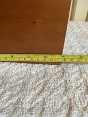 VTG Levenger Wood 3 Slot Desk Organizer Storage Box Office Supplies 1980’s