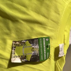 Foresterwear Hi-Vis Reflective Short Sleeve Safety T-Shirt, Yellow/Gray, 5XL
