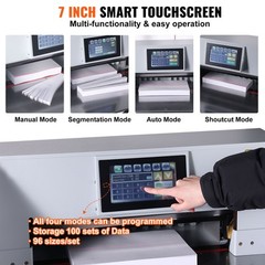 Electric Paper Cutter 19″ Cutting Width 3.14″ Thickness 7″ Touchscreen