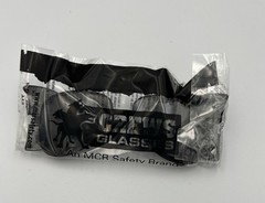 Crews Engineer Z87 Safety Glasses Black Frame MCR 58mm Grey Aviator Style NEW