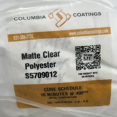 13 lbs Columbia Coatings Matte Clear Polyester Powder Coating Powder (S5709012)