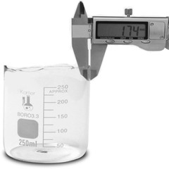 5 Pack Glass Lab Pyrex Beaker Set Measuring Cup 50/100/250/500/1000 ML White