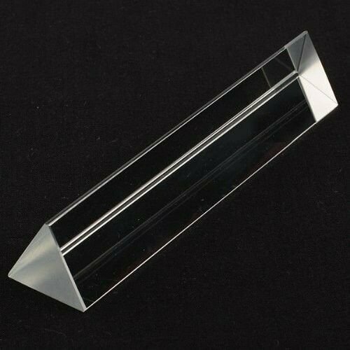 6in” 150mm Optical Glass Triangular Prism Teaching Light Spectrum Physics USA
