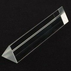 6in” 150mm Optical Glass Triangular Prism Teaching Light Spectrum Physics USA