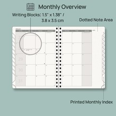 POPRUN Weekly Planner 2026-2027, 6.5″ x 8.5″, (July 26-June 27) Academic Weekly