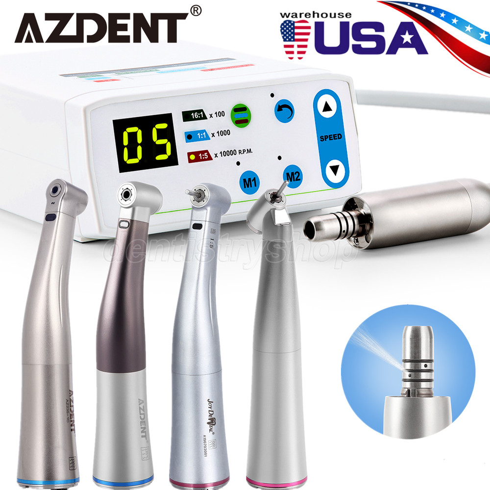 AZDENT Dental Brushless LED Electric Micro Motor 1:1/1:4.2/1:5 LED Handpiece