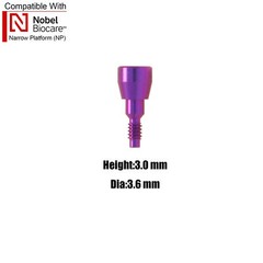 Locator/Healing Abutments for Nobel Biocare Implant NP/RP Platform Closure Cap