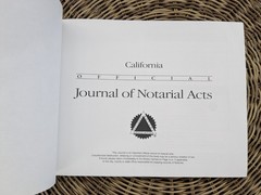 California NNA Official Journal of Notarial Acts CA HTF