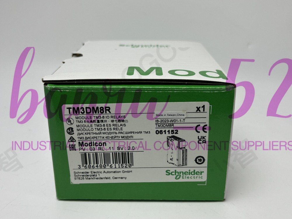 For NEW Schneider Programmable Logic Controller Module TM3DM8R With box