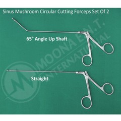 ENT Sinus Mushroom Circular Cuting Punch Forcep Straight & 65° Up Ent Instrument