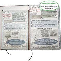Bible Study Guide 66 Books Large Print Hardcover Journal Reflection Pages Script