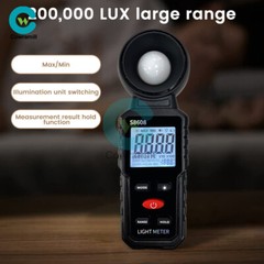 Handheld Digital Light Lux Meter Illuminometer Luminometer Photometer 200000Lux
