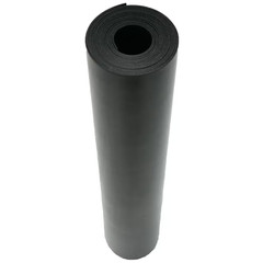 Cloth Inserted SBR 1/8 In. X 36 In. X 72 In. 70A Rubber Sheet – Black