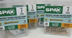 SPAX 2″ Exterior/Interior Power-Trim Finish Head Wood & PVC Screws 400 pcs