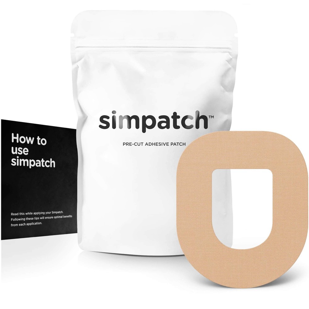 SIMPATCH – OmniPod Adhesive Patch (25-Pack) – 25 Count (Pack of 25), Beige