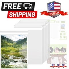 200 Pack 8.5 x 11 Inch Crystal Clear Sleeves Storage Bags, Letter Size Self S…