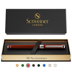 Deep Crimson Red Rollerball Stunning Red Lacquer Luxury Pen with Chrome Fini…