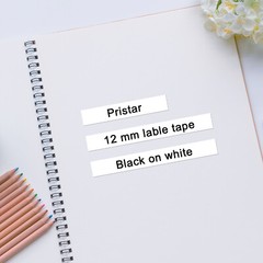 10PK Dymo Letratag Refill 91331 White Plastic 12mm Label Tape 1/2″ LT-100H