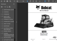 BOBCAT T450 COMPACT TRACK LOADER OPERATORS SERVICE REPAIR SHOP MANUAL PDF USB