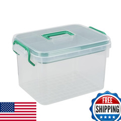 Bringer 1 Pack Clear Plastic Family First Aid Medicine Storage