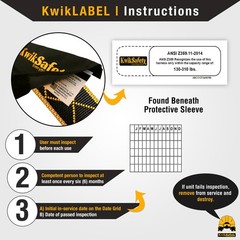 KwikSafety SCORPION DiamondBACK Safety Harness (w/ Attached Lanyard) ANSI OSHA