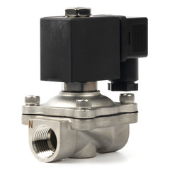 U.S. Solid 1/2 inch Stainless Steel Solenoid Valve VITON Seal 110V AC NC 145 psi
