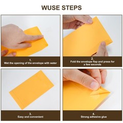 #7 120 Pieces Cash Envelopes 3.5″ x 6.5″ with Gummed Flap, Small Parts Envelo…