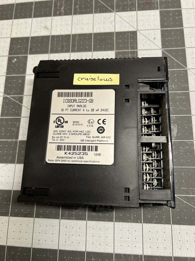 GE FANUC IC693ALG223-GB 16pt Current 4-20mA 24Vdc Input Analog Module Used
