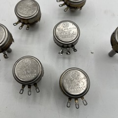7 Vintage AB Allen Bradley Potentiometer Lot Various Values
