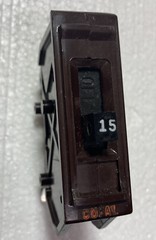Wadsworth A115NI 15 Amp 1 Pole 1P Type A METAL FOOT Circuit Breaker A15 A115