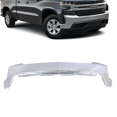 Chrome Front Bumper for Silverado 1500 2019-2022 without Sensor Holes GM1002874