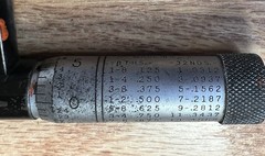 VTG Starrett Micrometer 1” 436 2” Made in the USA the L S Starrett Co. Case
