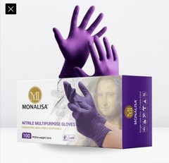MONALISA Purple Disposable Exam Nitrile Gloves Powder Free 5mil 100pcs X10 Boxes