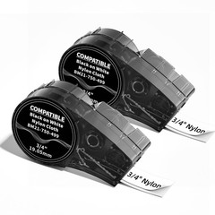 2 PCS M21750499 3/4 Inch Nylon Cloth Label Tape For M210 M211 BMP21PLUS